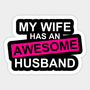 Awesome Husband Sticker